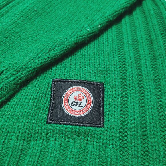 Saskatchewan Roughriders Vintage Acrylic Knit 1/4 Zip Sweater Men's Medium CFL - Picture 6 of 8